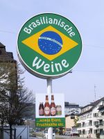 Brasilianische Weine -Leuchtreklame - Tafel